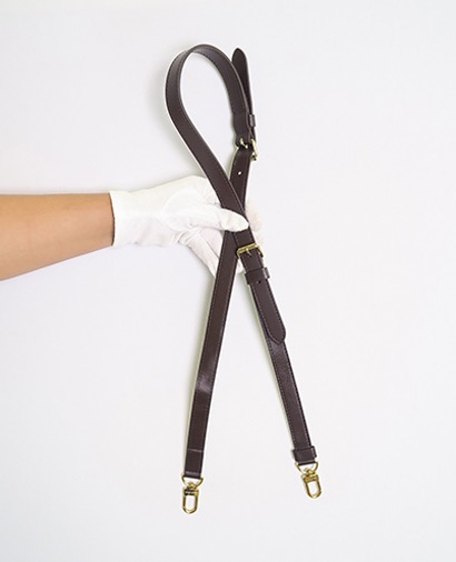 Louis Vuitton Damier Ebene Leather Strap, front view